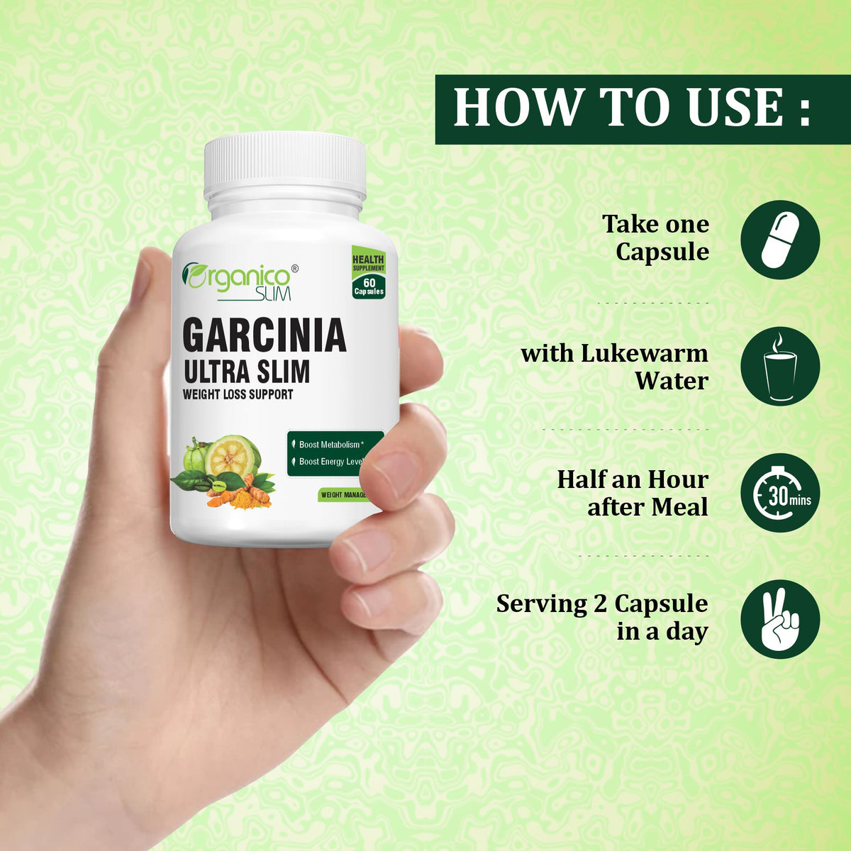 Garcinia Ultraslim, 60 Capsules