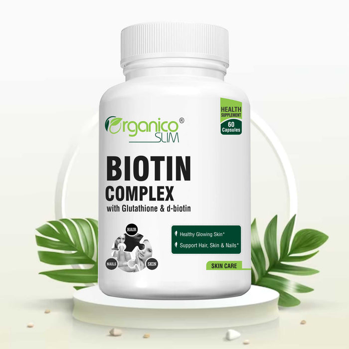Organicoslim Biotin Complex, 60 Capsules product pack