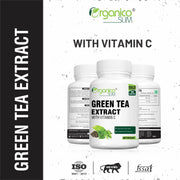 Green Tea Extract with Vitamin C for Healthy weight loss and Cardio health- 60 Capsules