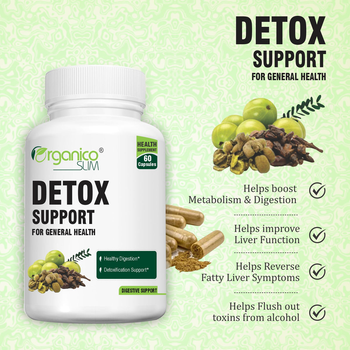 Detox Support for Healthy Liver -60 capsules