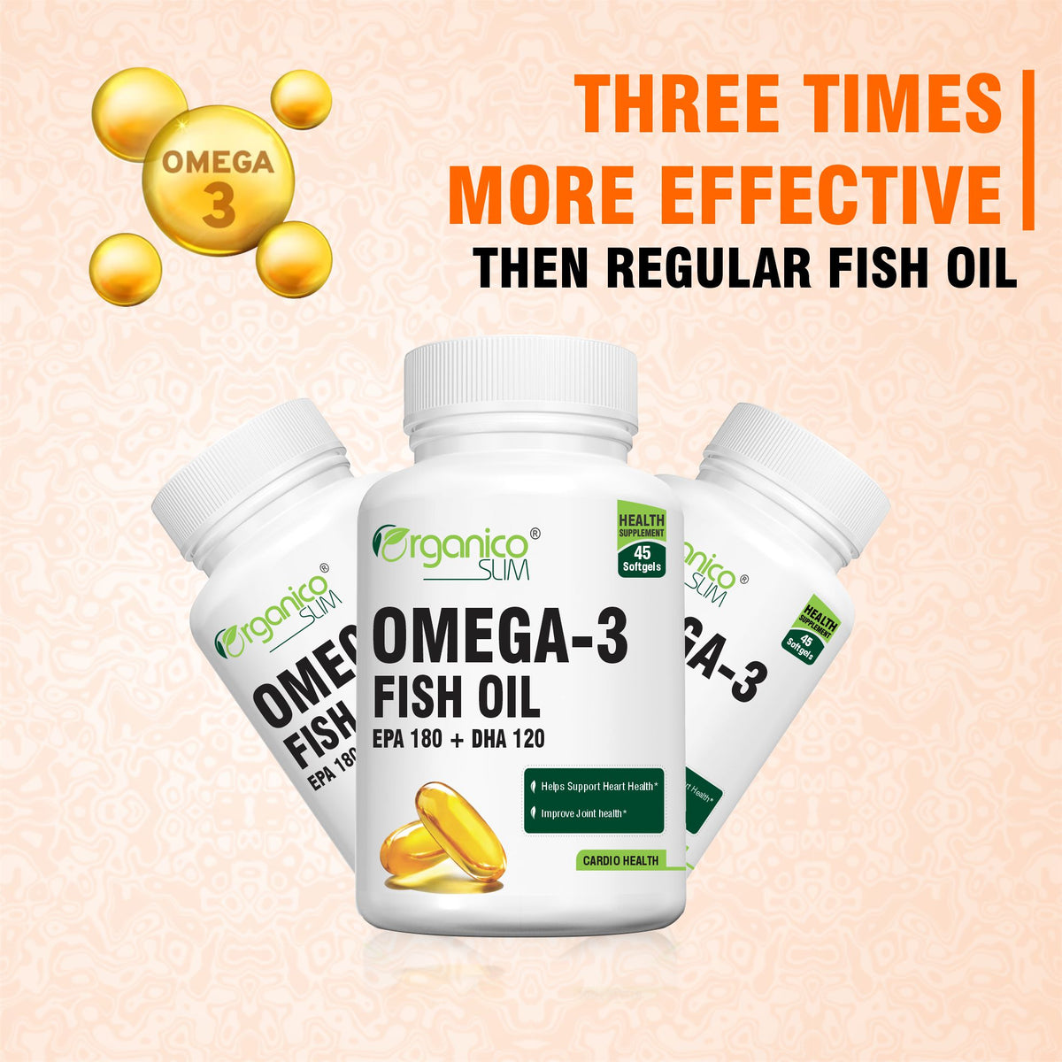 Organicoslim Omega-3 Fish Oil Duo, 90 Softgels — product information graphic 5