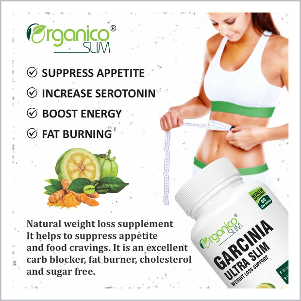 Garcinia Ultraslim - For Metabolism, Energy & Weight Management -60 Capsules