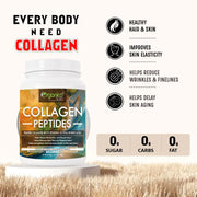 Collagen Peptides -Unflavoured Hydrolyzed Collagen Powder for Skin & Hair - 200gm