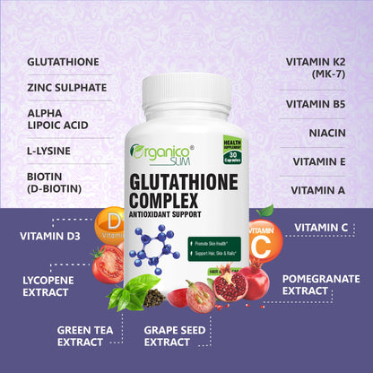 Glutathione Complex for Healthy Skin Care- 30 Capsules