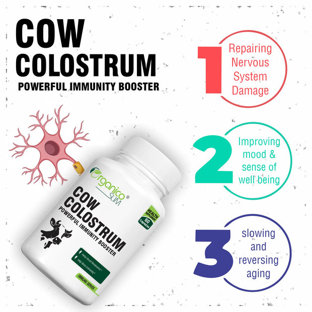 Cow Colostrum Ultimate Health Supplements For Immunity System Support-60 Capsules