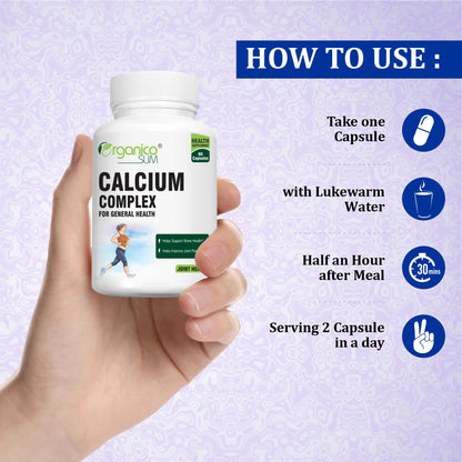Calcium Complex for Healthy Joints and Bone Density -60 Capsules
