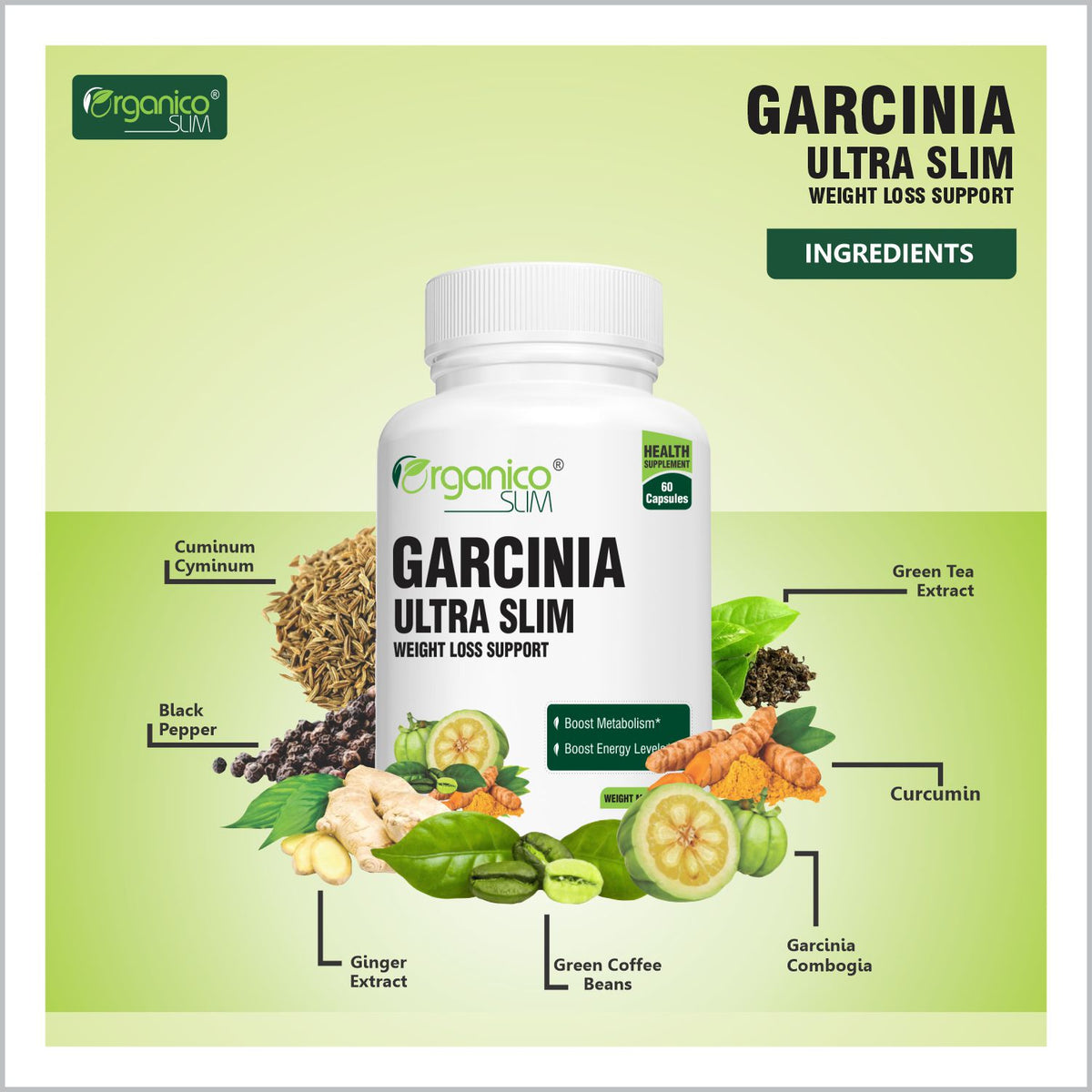 Garcinia Ultraslim, 60 Capsules