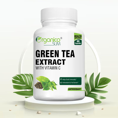 Green Tea Extract with Vitamin C for Healthy weight loss and Cardio health- 60 Capsules