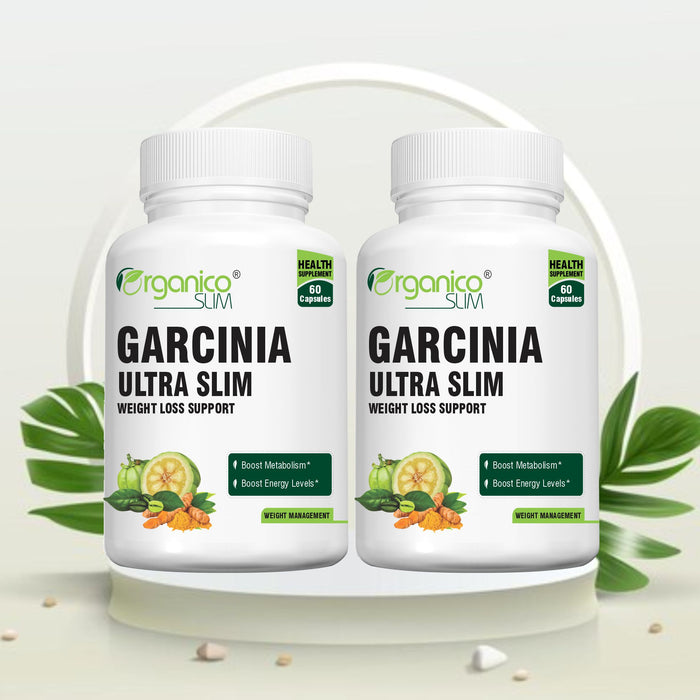 Organicoslim Garcinia Ultraslim Duo, 120 Capsules product pack
